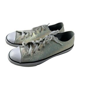 Converse Chuck Taylor All Star Coated Glitter Iridescent Sneakers Shoes size 6